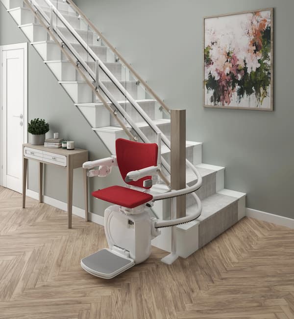 Kurviger Treppenlift